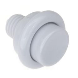 White Flipper Button 1-1/8" - CLEARANCE